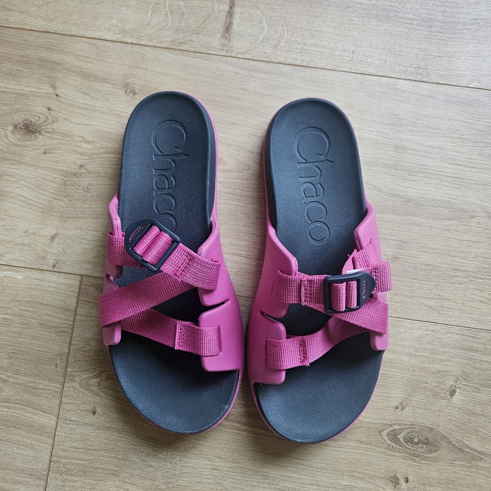 Chaco Slide Sandals Pink, Size K6